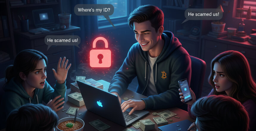 Fake ID Group Orders Scam