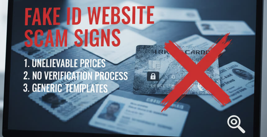 Fake ID Website Scam Signs: Red Flags to Watch For
