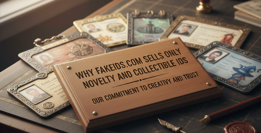 Why FakeIDs.com Sells Novelty and Collectible IDs