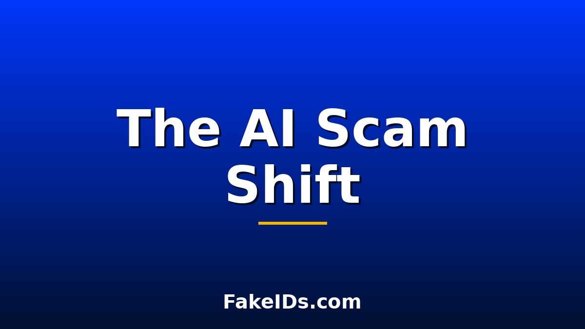 How AI Is Changing Fake ID Scams (Not Fake IDs)