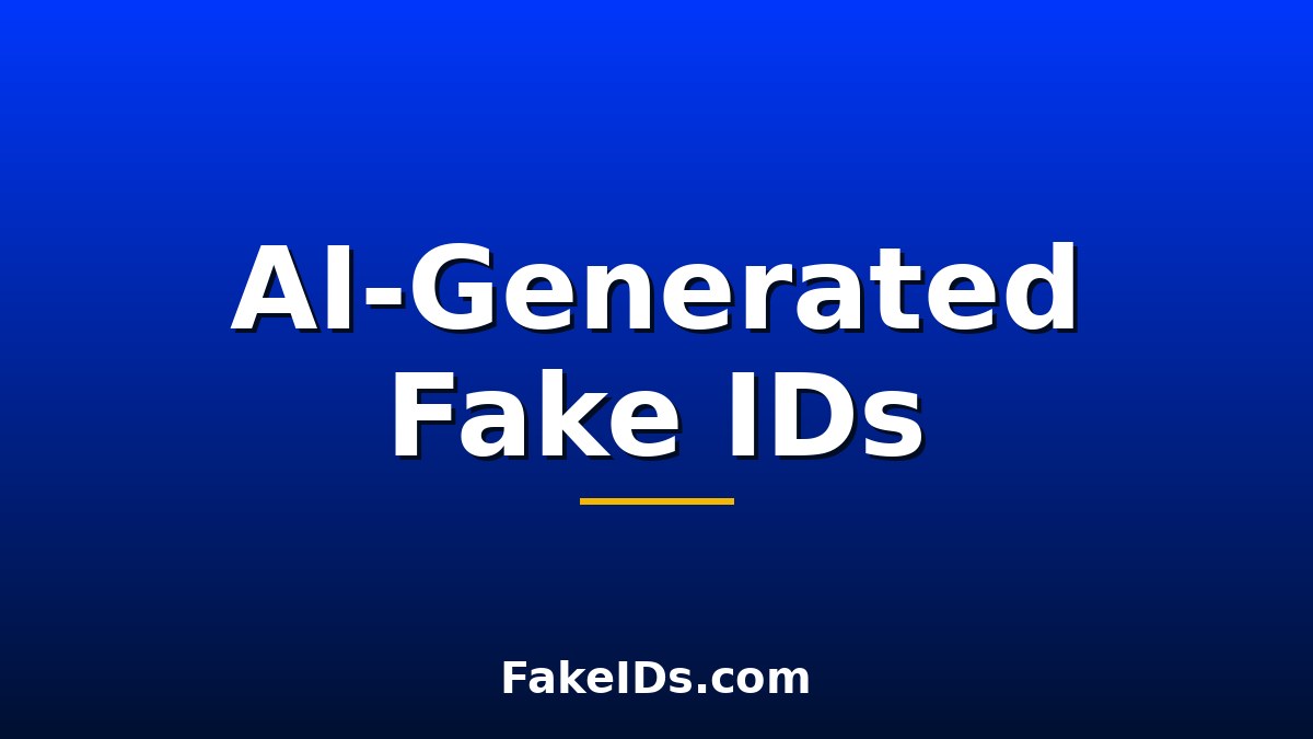 AI-Generated Fake IDs: What They Are and How They Work