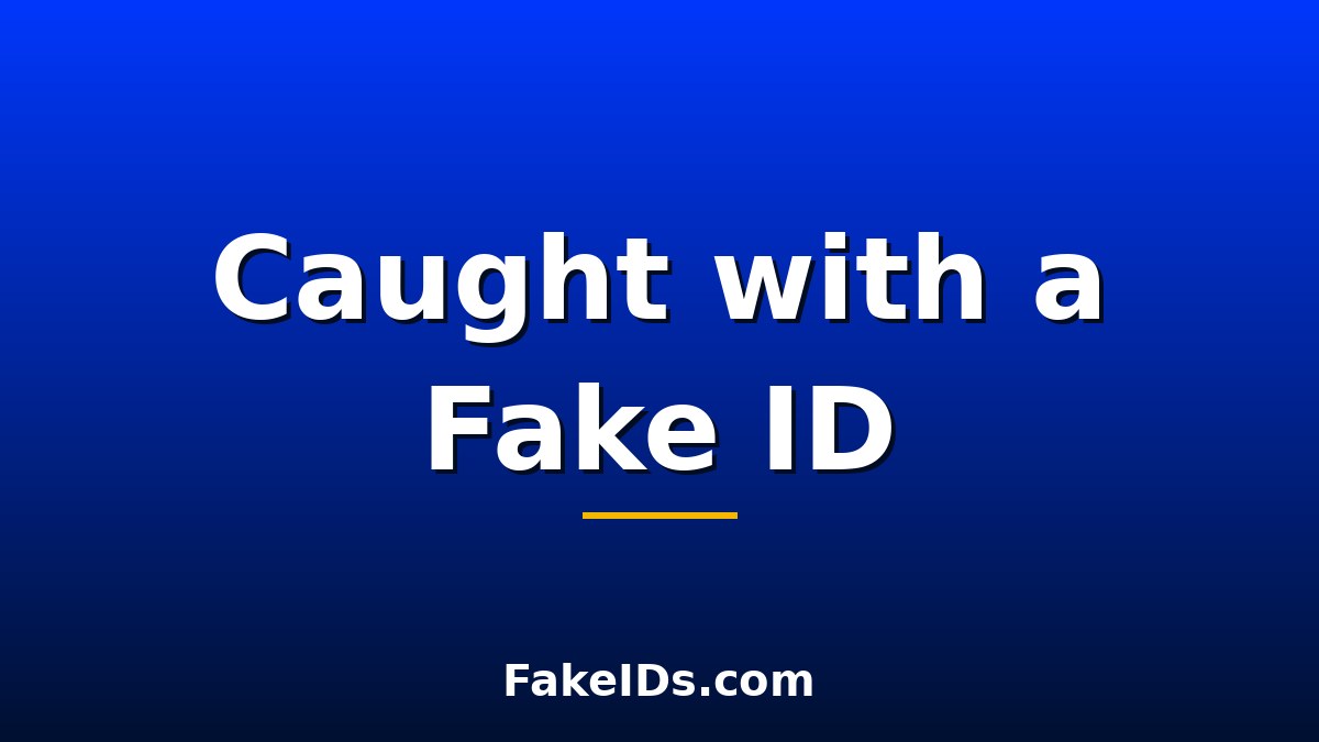 Caught with a Fake ID: Consequences and What Happens Next