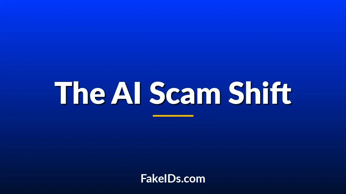How AI Is Changing Fake ID Scams (Not Fake IDs)
