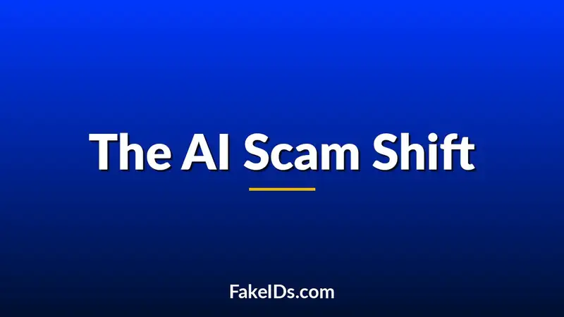 How AI Is Changing Fake ID Scams (Not Fake IDs)