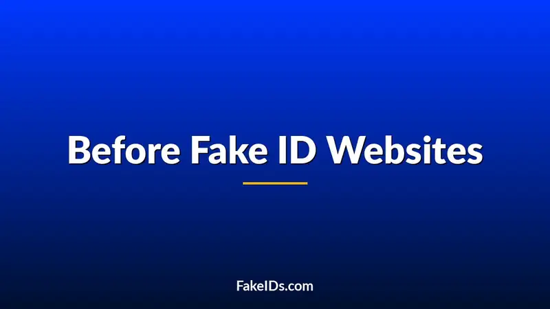 Before the Fake ID Website Era, People Used Nerve, Luck, and Bad Cards