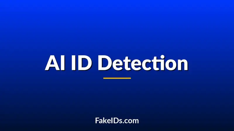 Can AI Help Detect Counterfeit IDs?