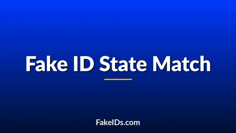 Does Your Fake ID Need to Match Your Real State?