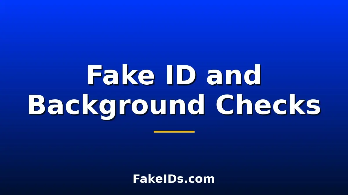 Fake ID on Your Record: Background Checks for Med and Law School