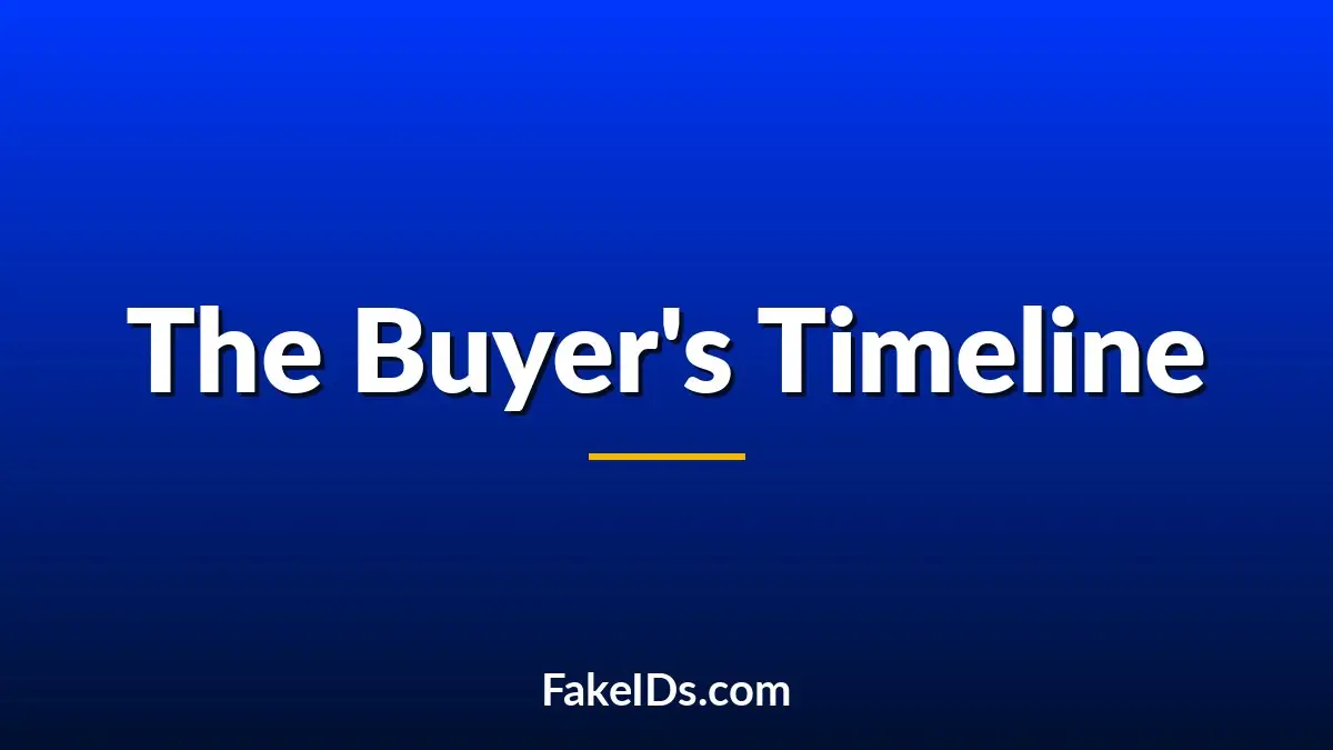The Fake ID Buying Timeline: What Buyers Think at Every Stage