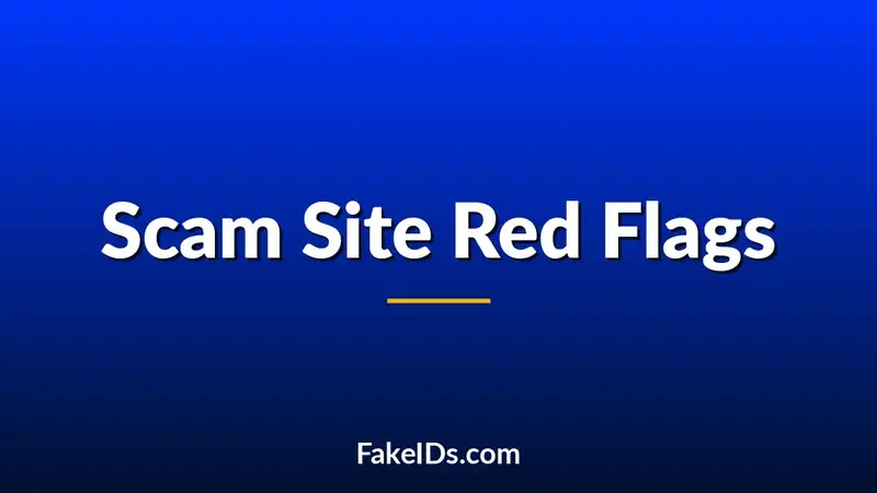 10 Red Flags Scam Fake ID Websites Show Before You Pay