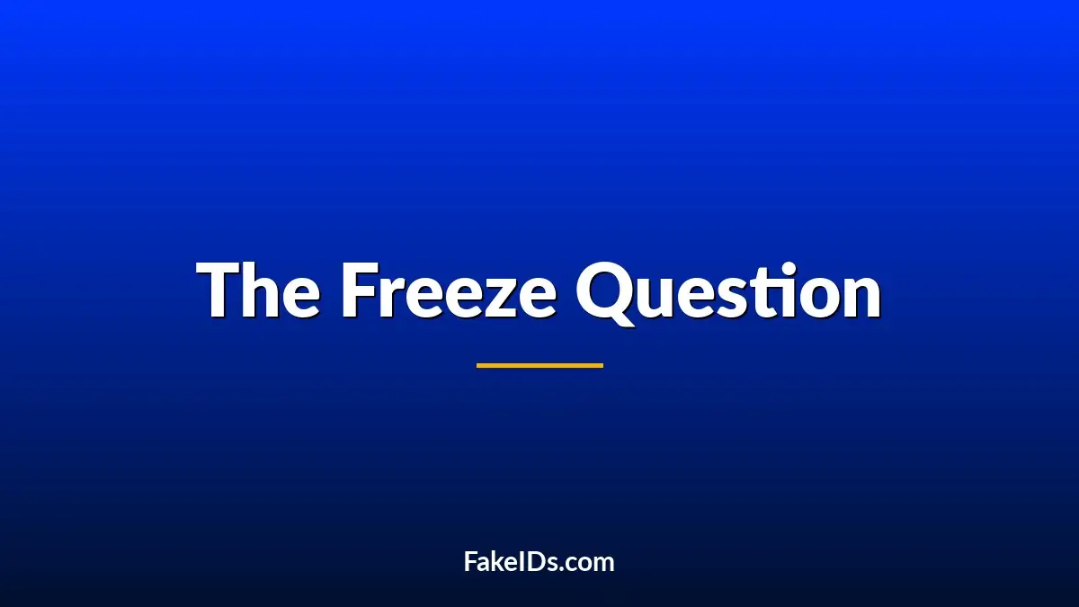 The One Question People Always Freeze On During ID Checks