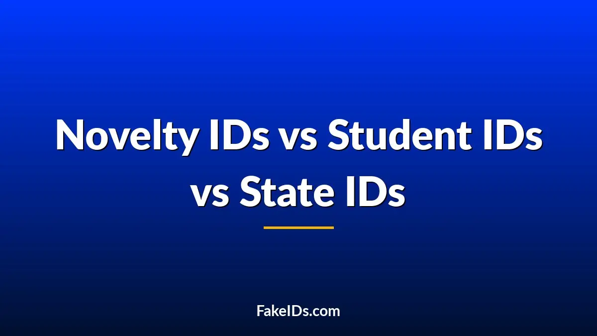 Why Novelty IDs, Student IDs, and State IDs Get Checked Differently
