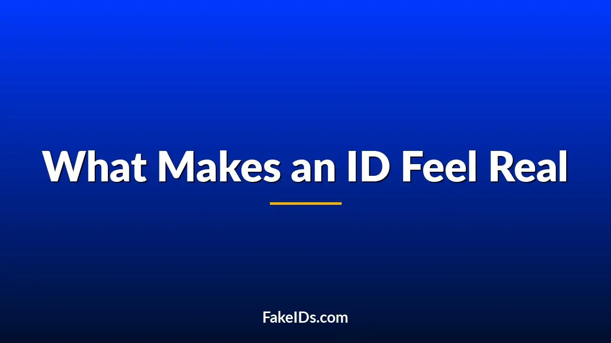 The Smallest Details That Make an ID Feel Real to Staff