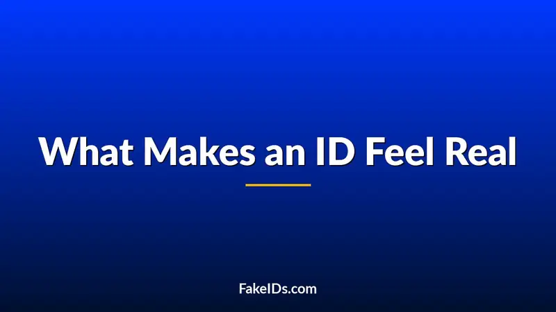 The Smallest Details That Make an ID Feel Real to Staff