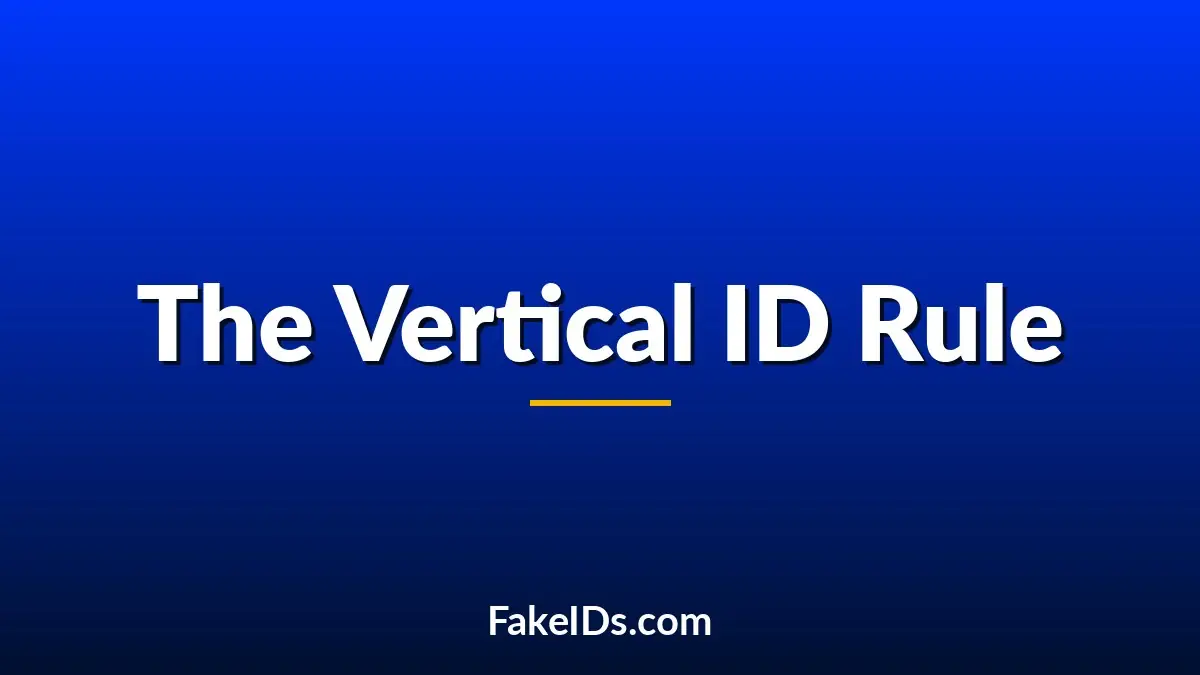 Why the Vertical ID Rule Isn't as Simple as It Looks