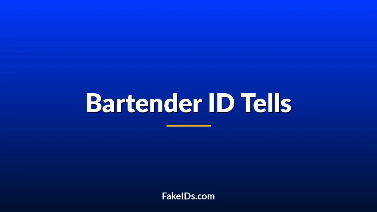 What Bartenders Notice Before They Even Touch Your ID