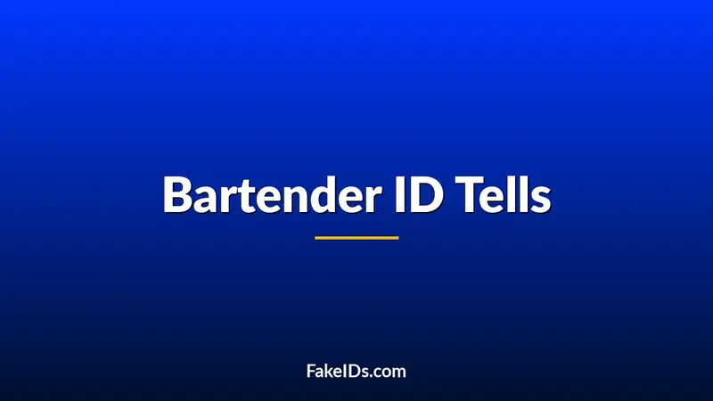 What Bartenders Notice Before They Even Touch Your ID