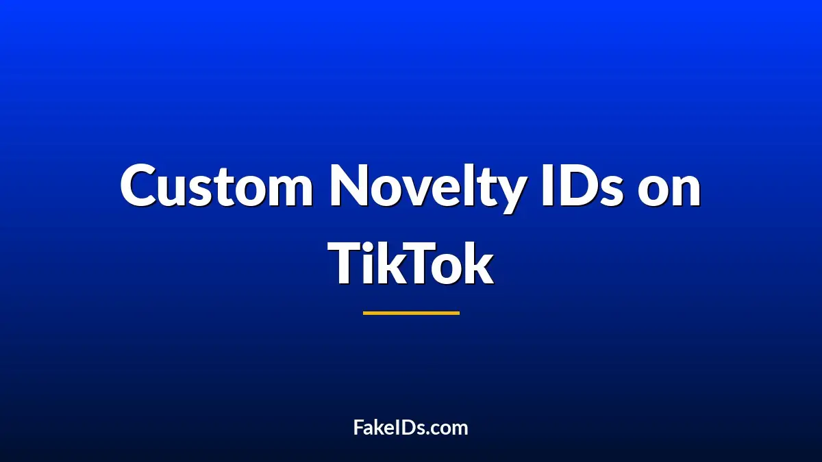 Why Custom Novelty IDs Are Blowing Up on TikTok Right Now