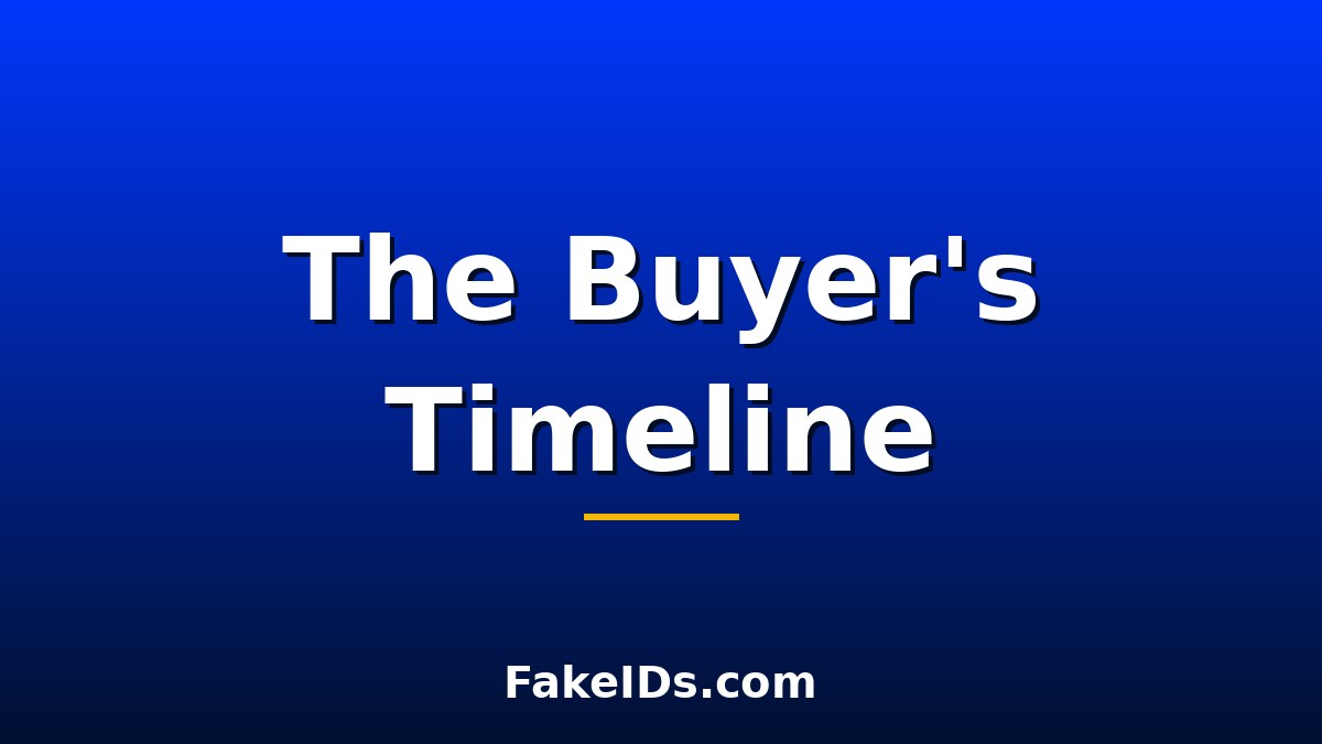 The Fake ID Buying Timeline: What Buyers Think at Every Stage