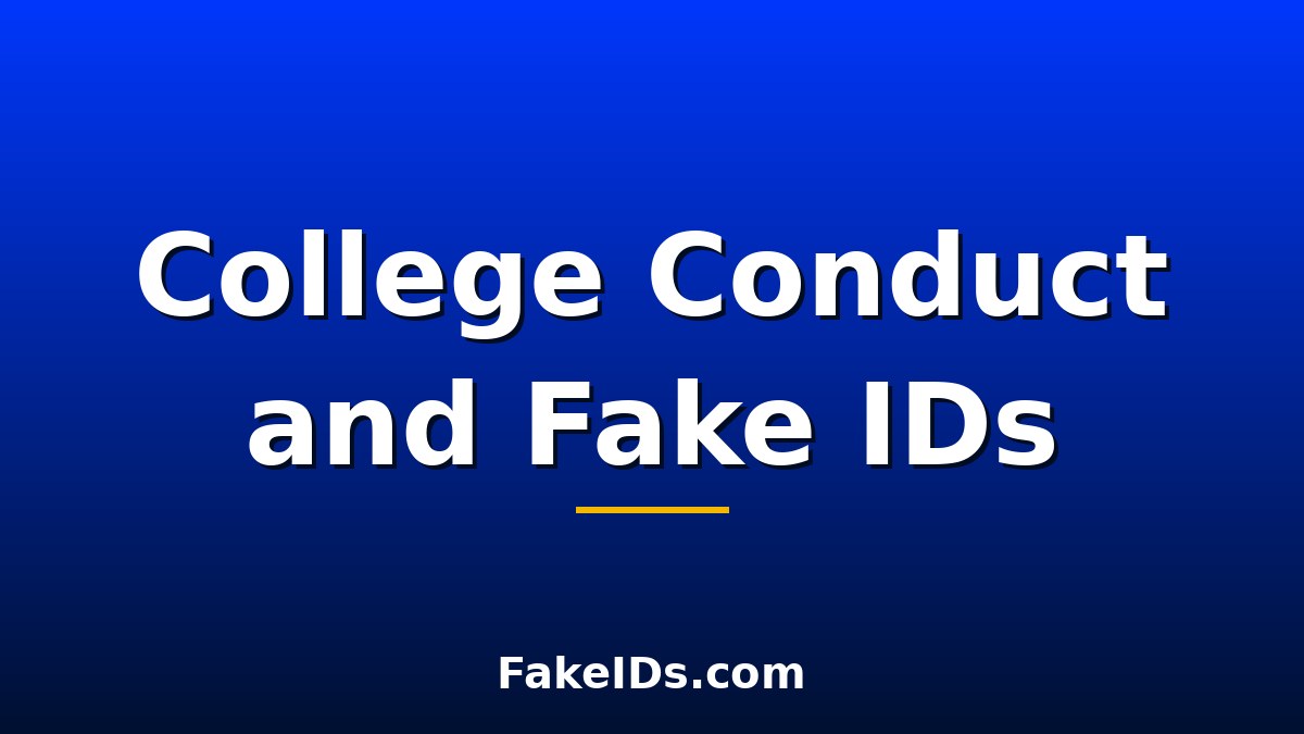 Can a Fake ID Purchase Affect Your College Disciplinary Record?
