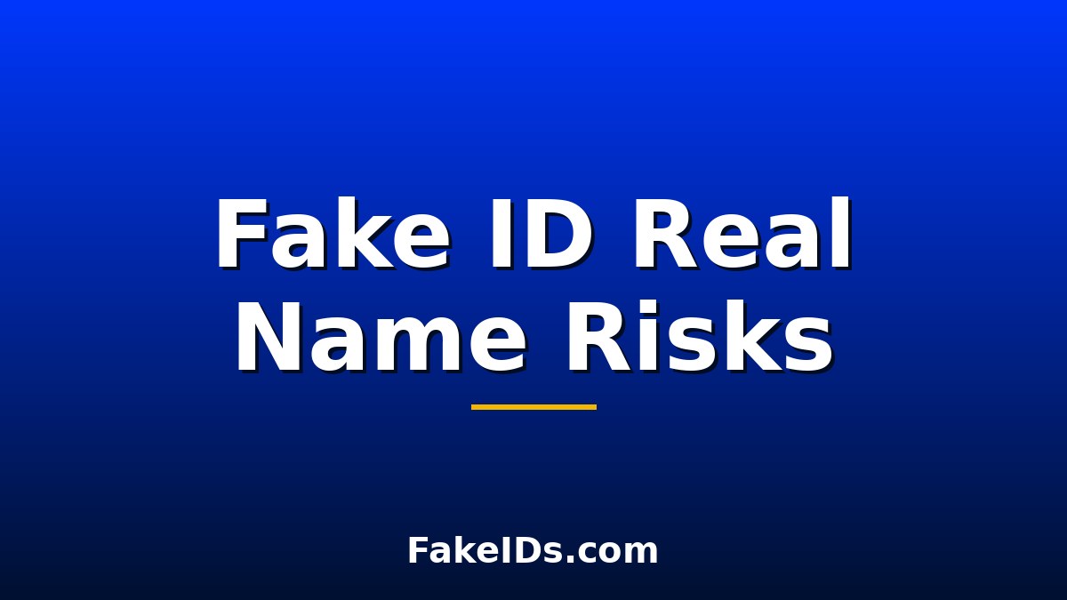 What Happens When a Fake ID Has a Real Person's Name and Birthday?