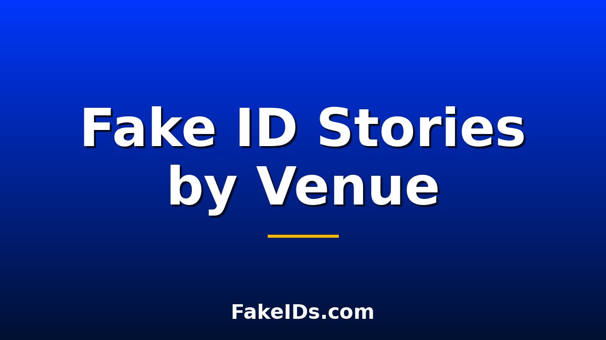 Why Fake ID Stories Change Completely Depending on the Venue