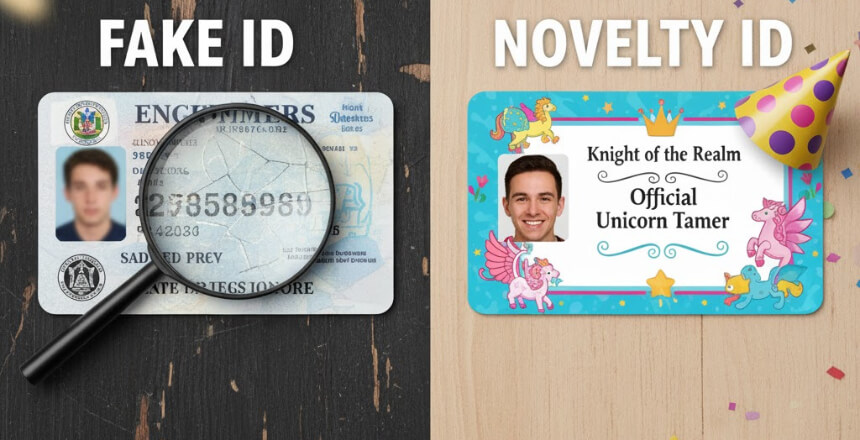 Fake ID vs Novelty ID: What's the Legal Difference?