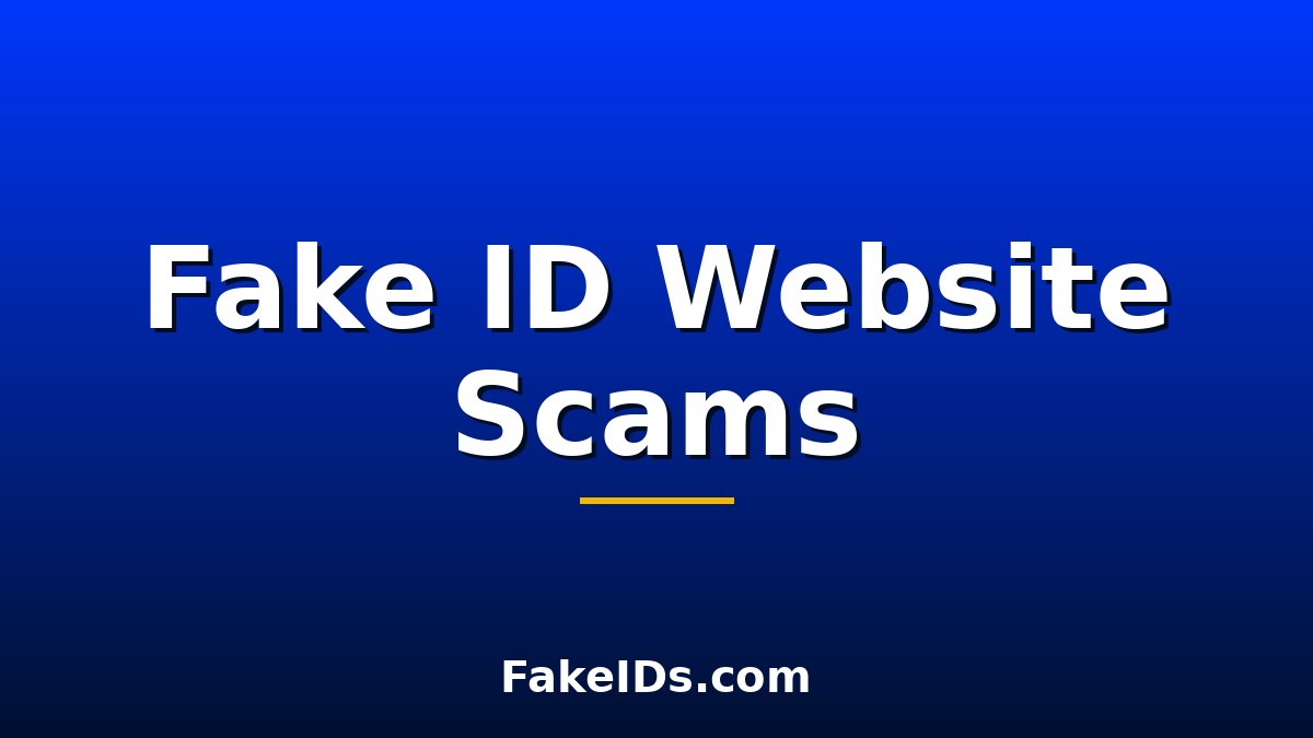 Fake ID Website Scams: How to Avoid Getting Ripped Off