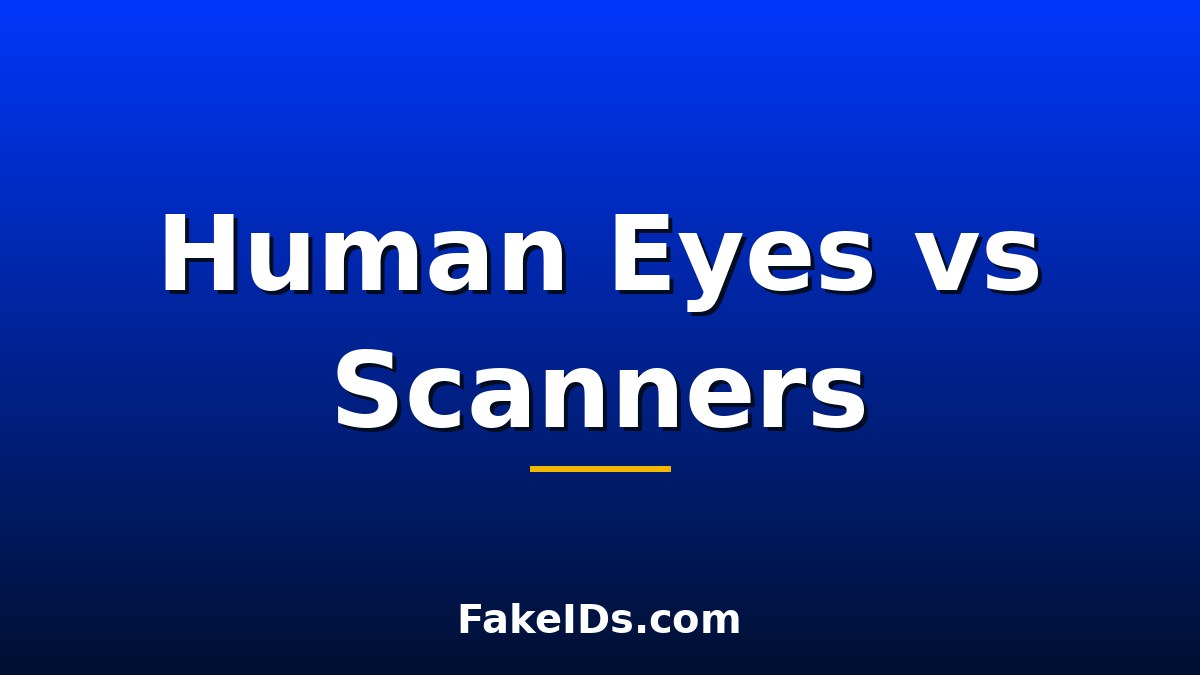 Why Do Some Fake IDs Fool People but Not ID Scanners?