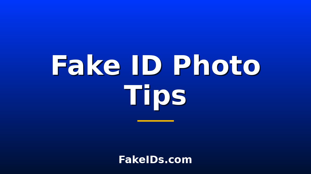 How to Take a Good Fake ID Photo: Tips and Requirements