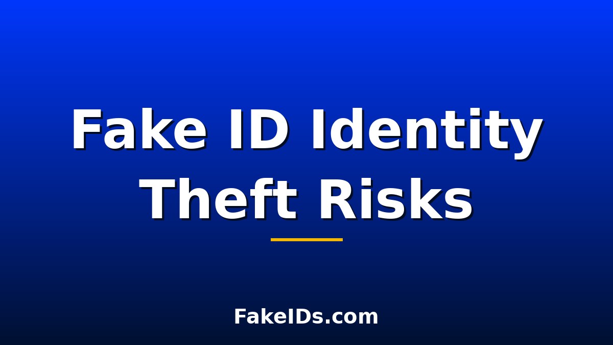 Can Someone Steal Your Identity Through a Fake ID?