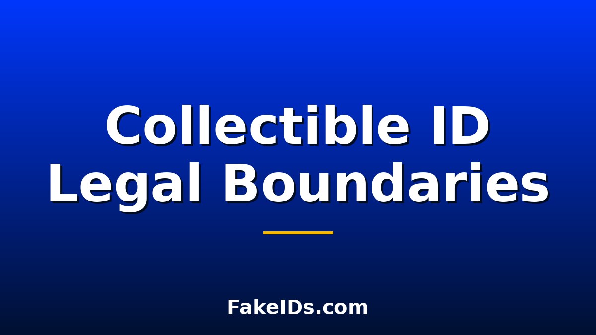 Legal Boundaries of Collectible IDs: What's Allowed