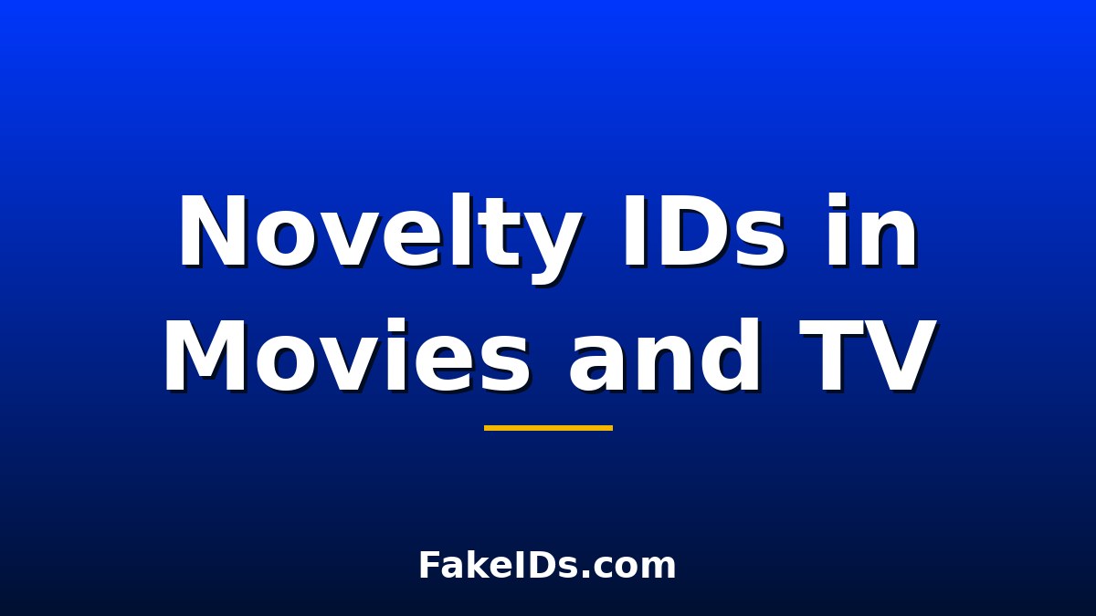 Novelty IDs in Movies and TV Shows: How Props Bring Scenes to Life