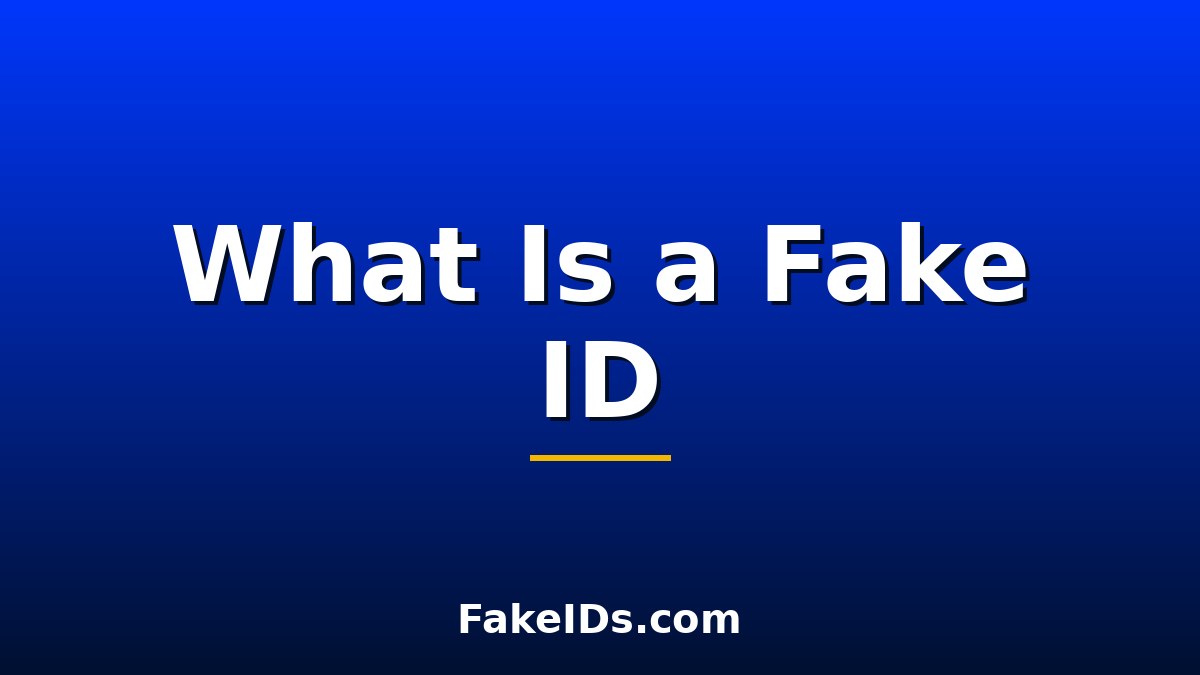 What Is a Fake ID? Definition, Types, and Legal Facts