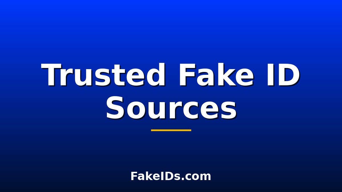 Where to Get Fake IDs You Can Trust in 2026