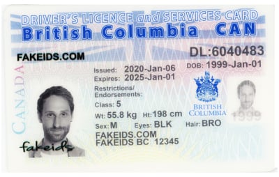 British Columbia Canada fake id