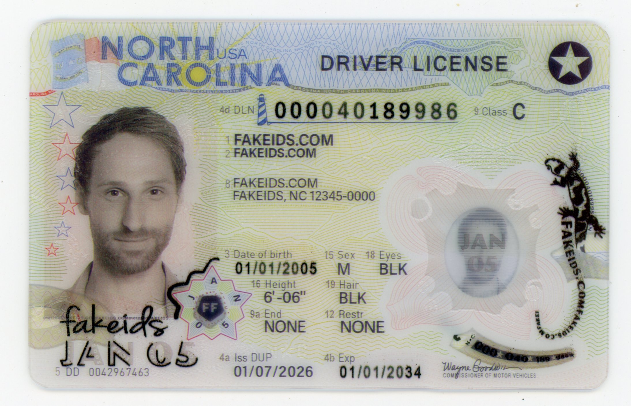 North Carolina Fake ID