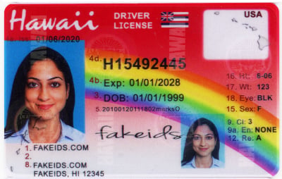 Hawaii fake id