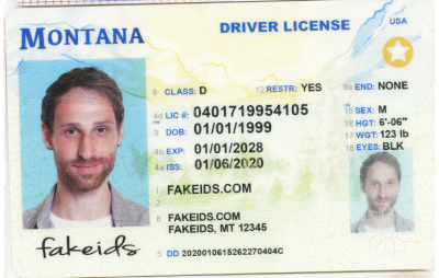 Montana Polycarbonate Fake ID