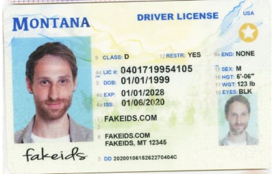 Montana Polycarbonate - Official State Material Fake ID