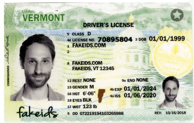 Vermont fake id