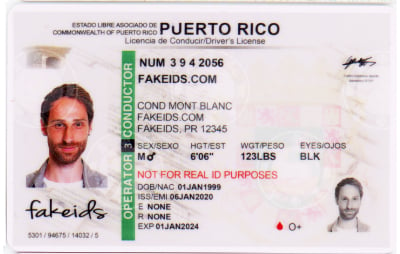 Puerto Rico fake id