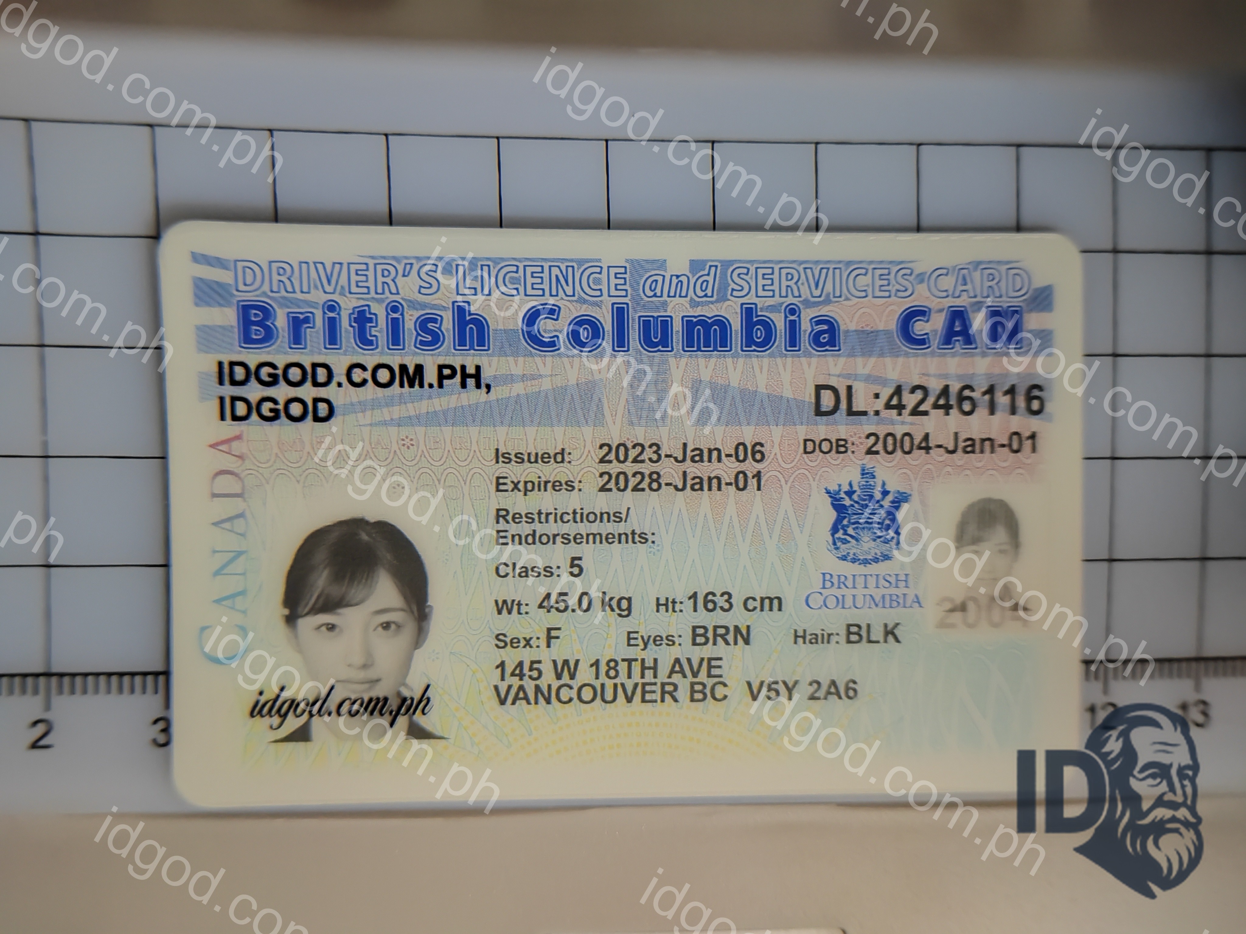 British Columbia Canada Fake ID