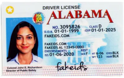 Buy Alabama Fake ID - Scannable | FakeIDs.com Fake ID