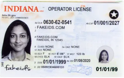 Buy Indiana Fake ID - Scannable | FakeIDs.com Fake ID
