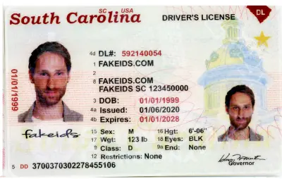 Buy South Carolina Fake ID - Scannable | FakeIDs.com Fake ID