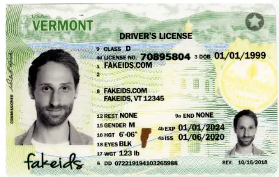 Buy Vermont Fake ID - Scannable | FakeIDs.com Fake ID