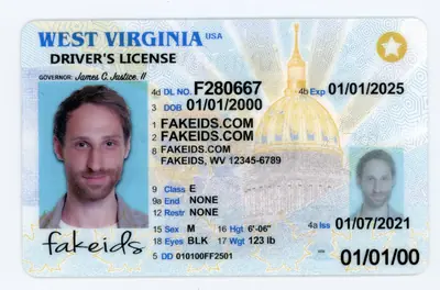 Buy West Virginia Fake ID - Scannable | FakeIDs.com Fake ID
