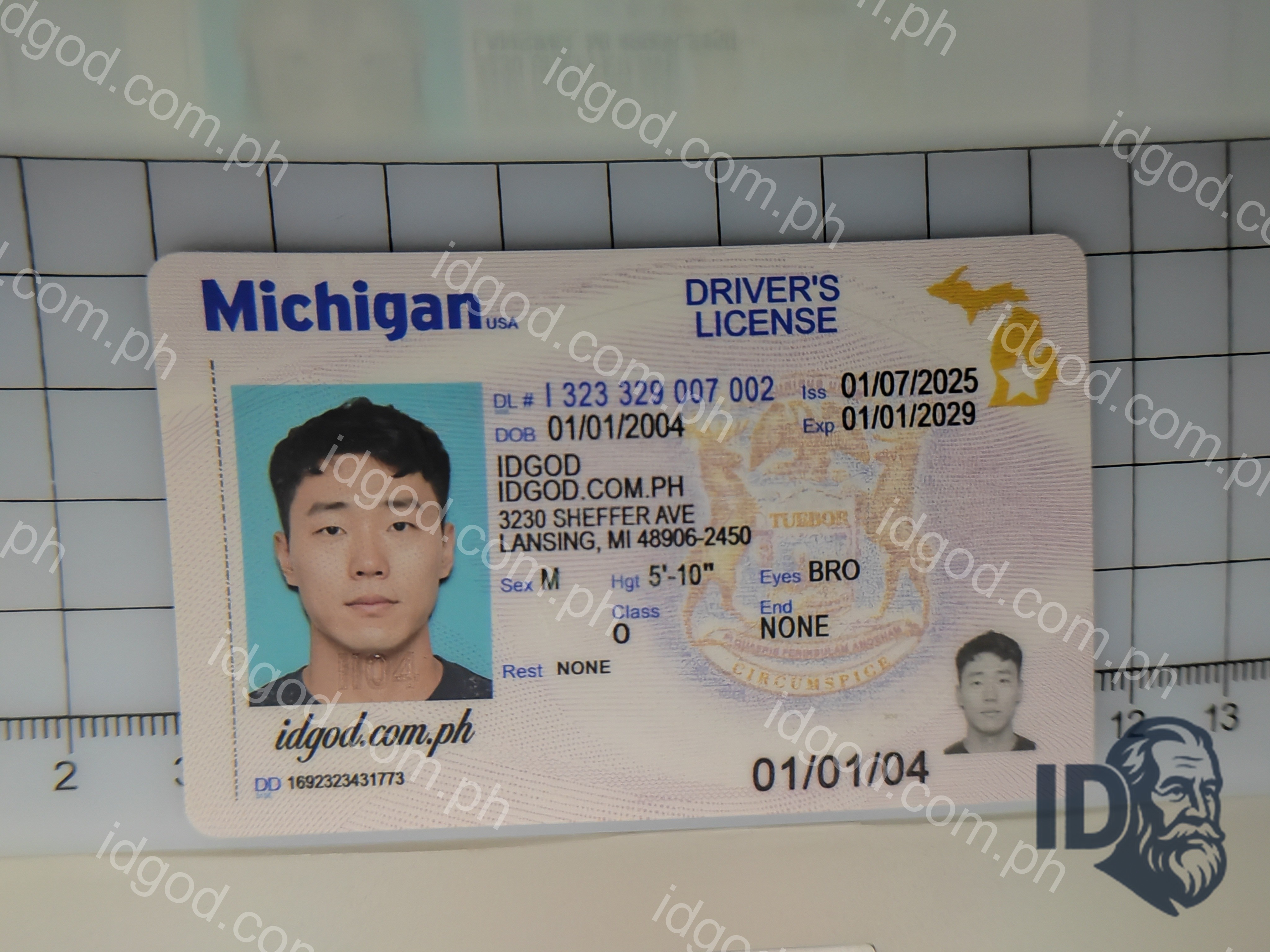 Michigan Polycarbonate - Official State Material Fake ID