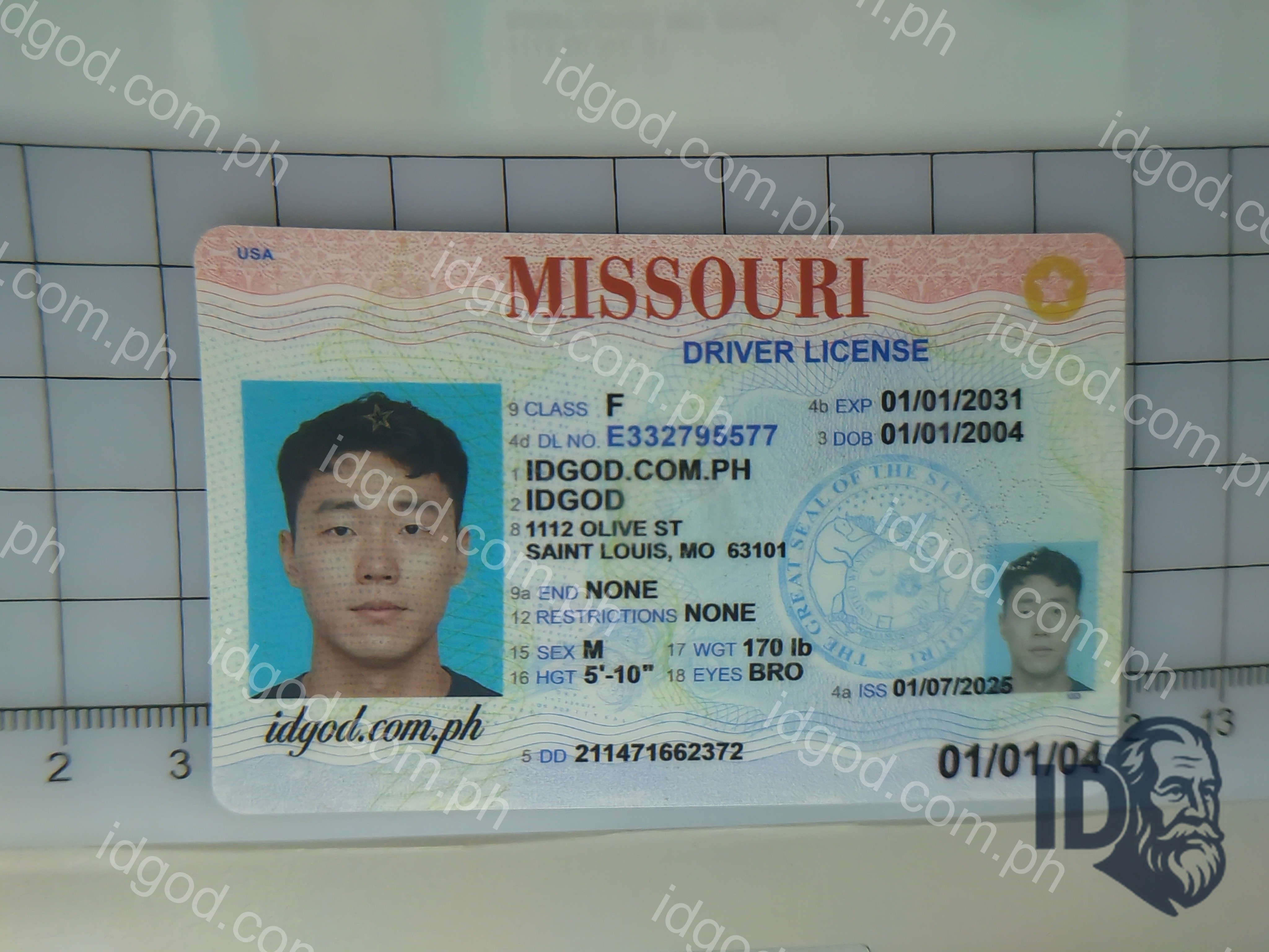 Missouri Polycarbonate - Official State Material Fake ID